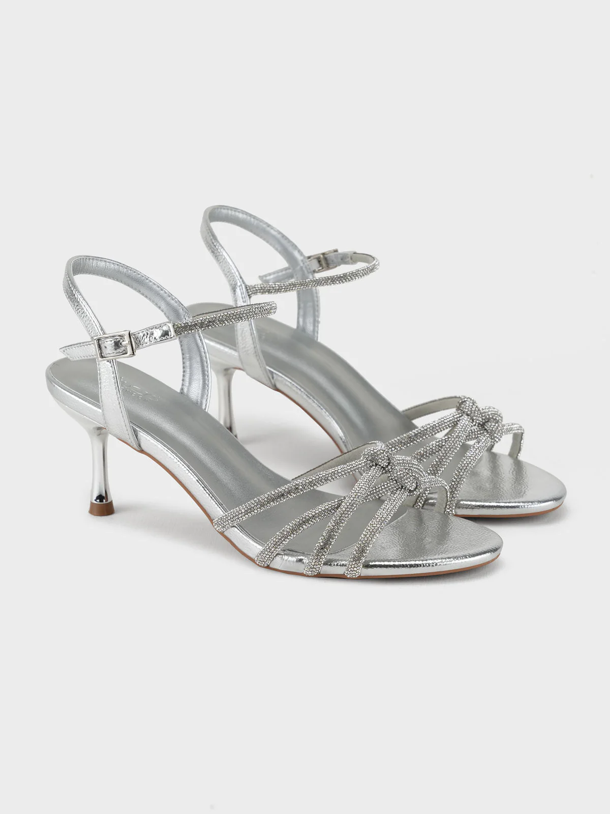 Women "CIRILA" Shimmery Backstrap Sandals - Image 2