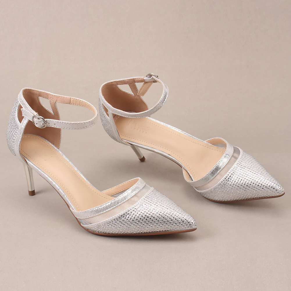 Women "COMET" Shiny Pointy Sandals - Image 6