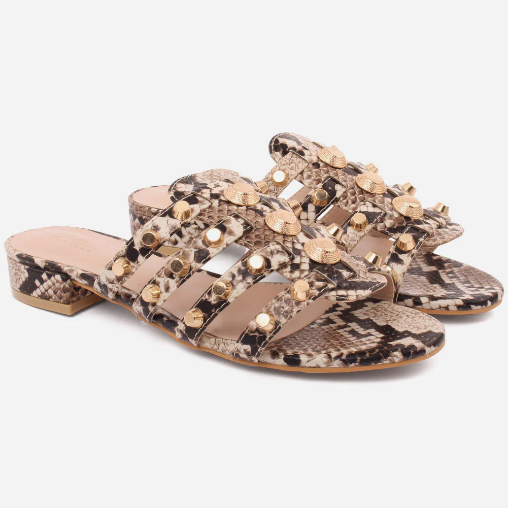 Women "DANIELE" Versatile Block Heel Slippers - Image 2