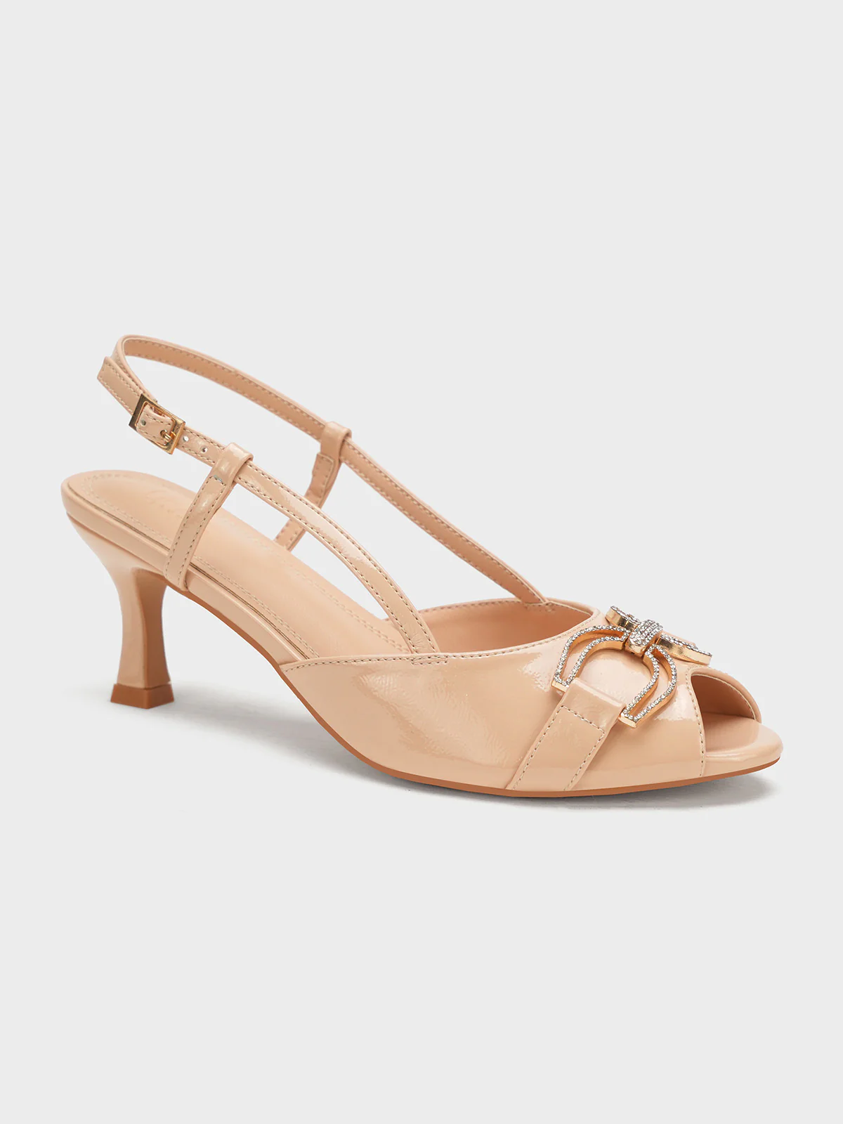 Women "DANILO" Stylish Heel Buckle Sandals - Image 2