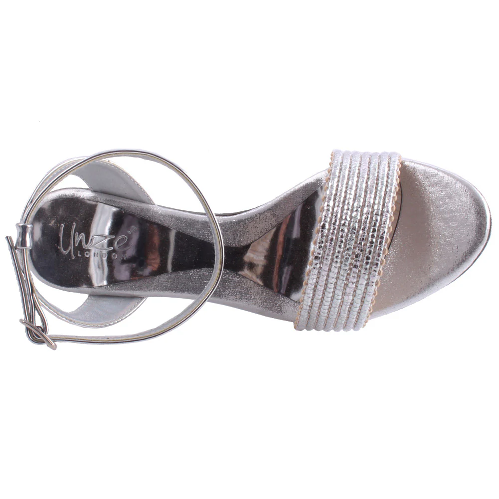 Women “Darcey” Ankle Strap Open Toe Heel Sandals - Image 4