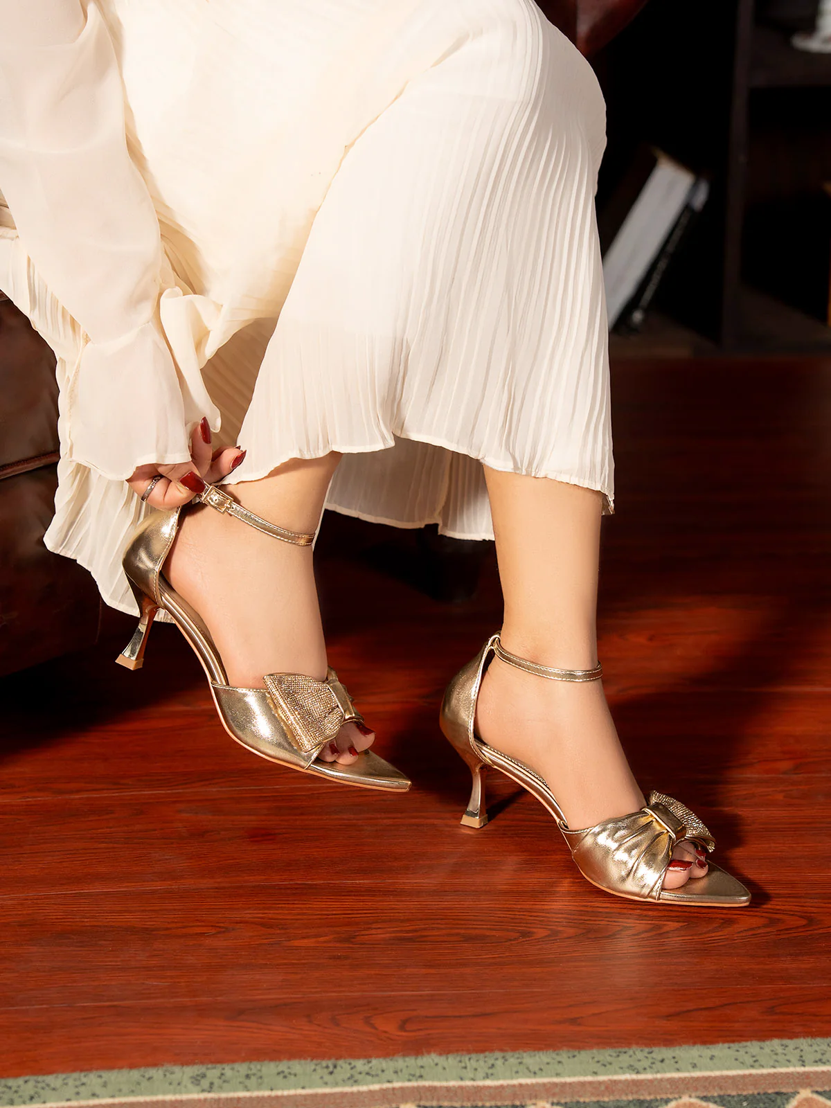 Women "DECLAN" Fancy Buckle Sandals - Image 10