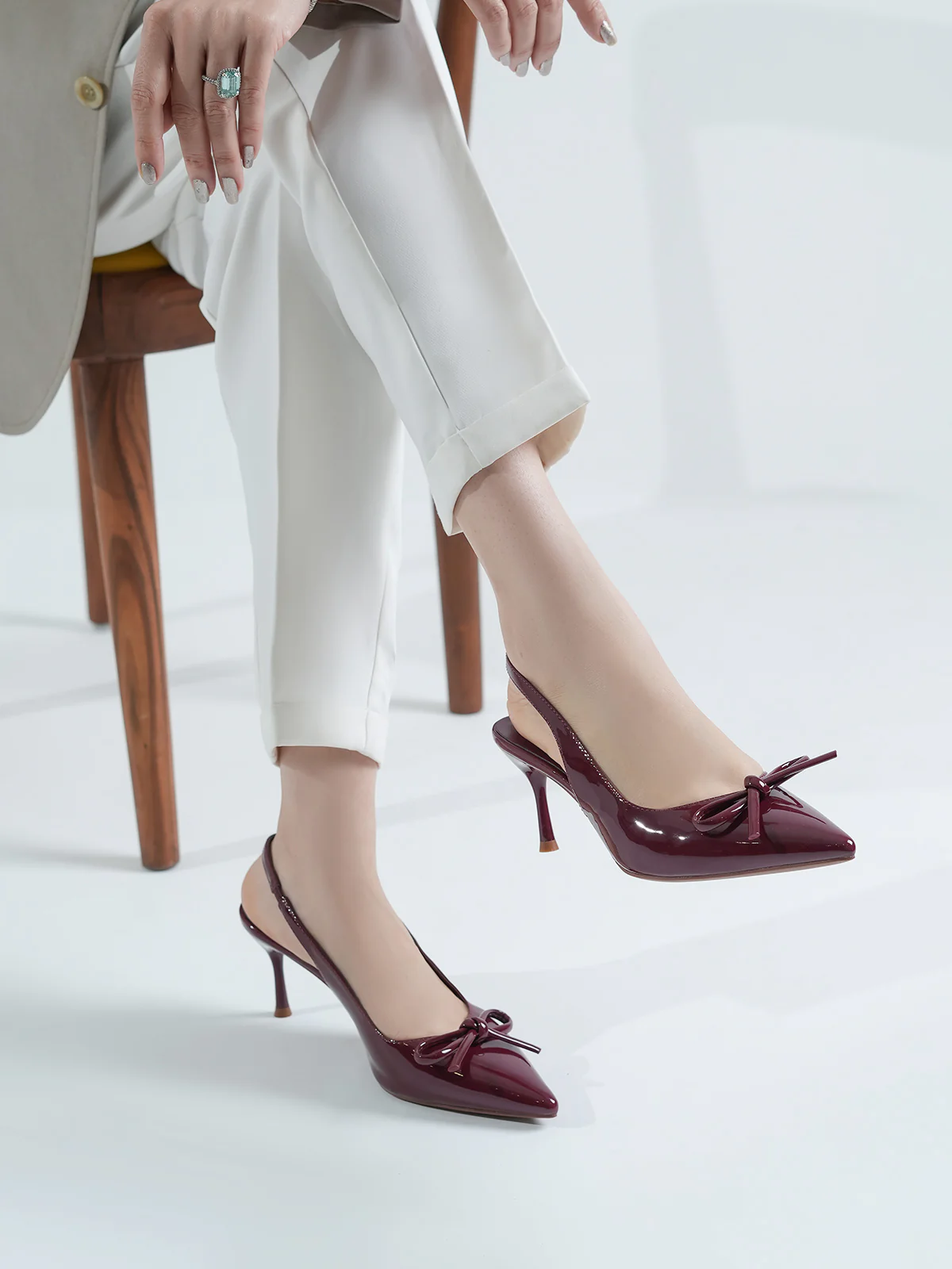 Women "ELAINE" Pointed Toe Sandals