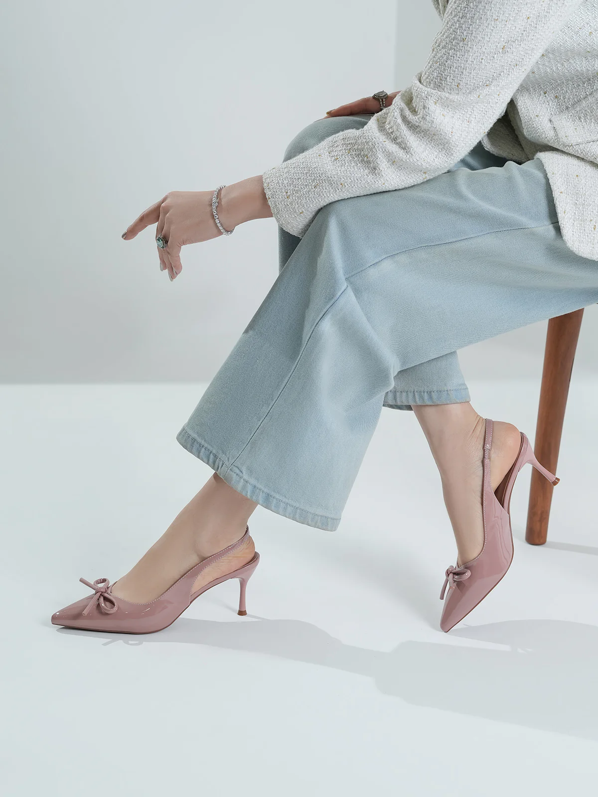 Women "ELAINE" Pointed Toe Sandals - Image 3