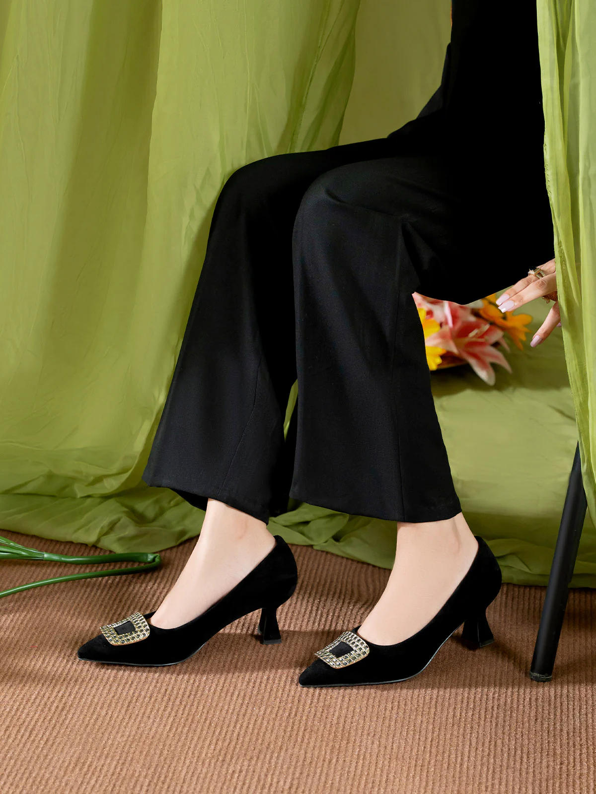 Women "ELIETTE" Easy Slip On Style Courts - Image 3