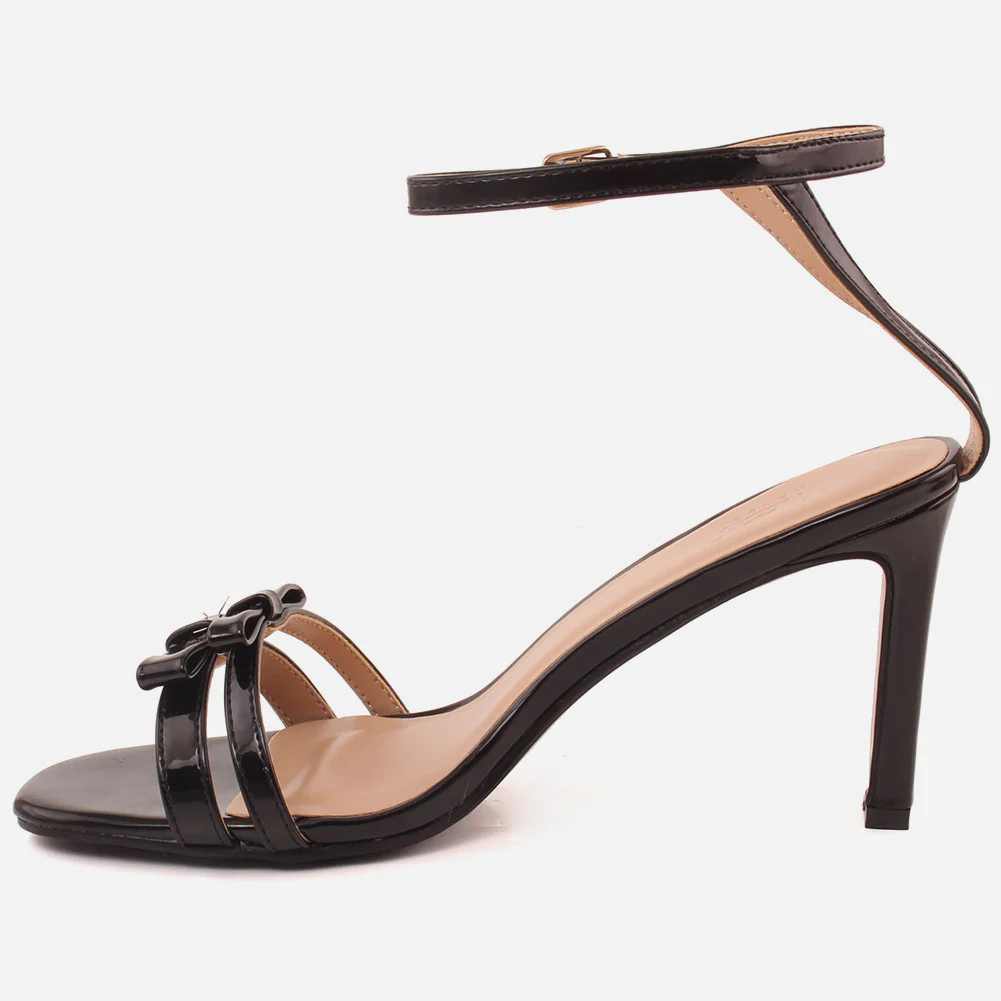 Women "ELLE" Soft Patent  Block Heel Sandals - Image 3