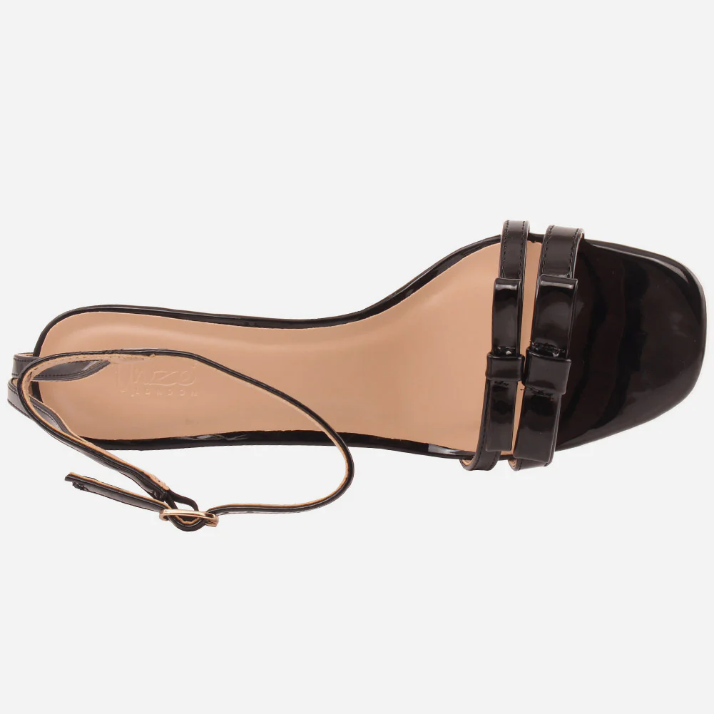 Women "ELLE" Soft Patent  Block Heel Sandals - Image 4