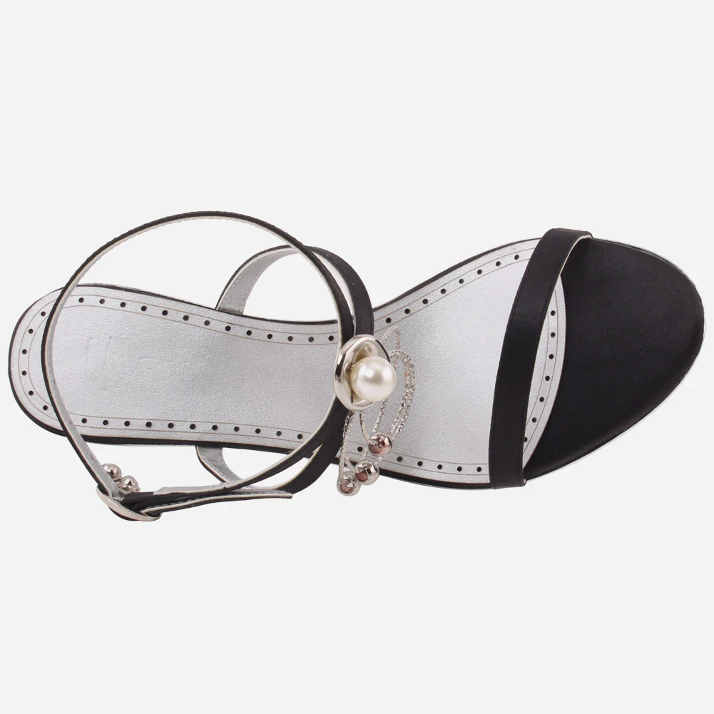 Women" ELMIRA" Pearl Heel Sandals - Image 4