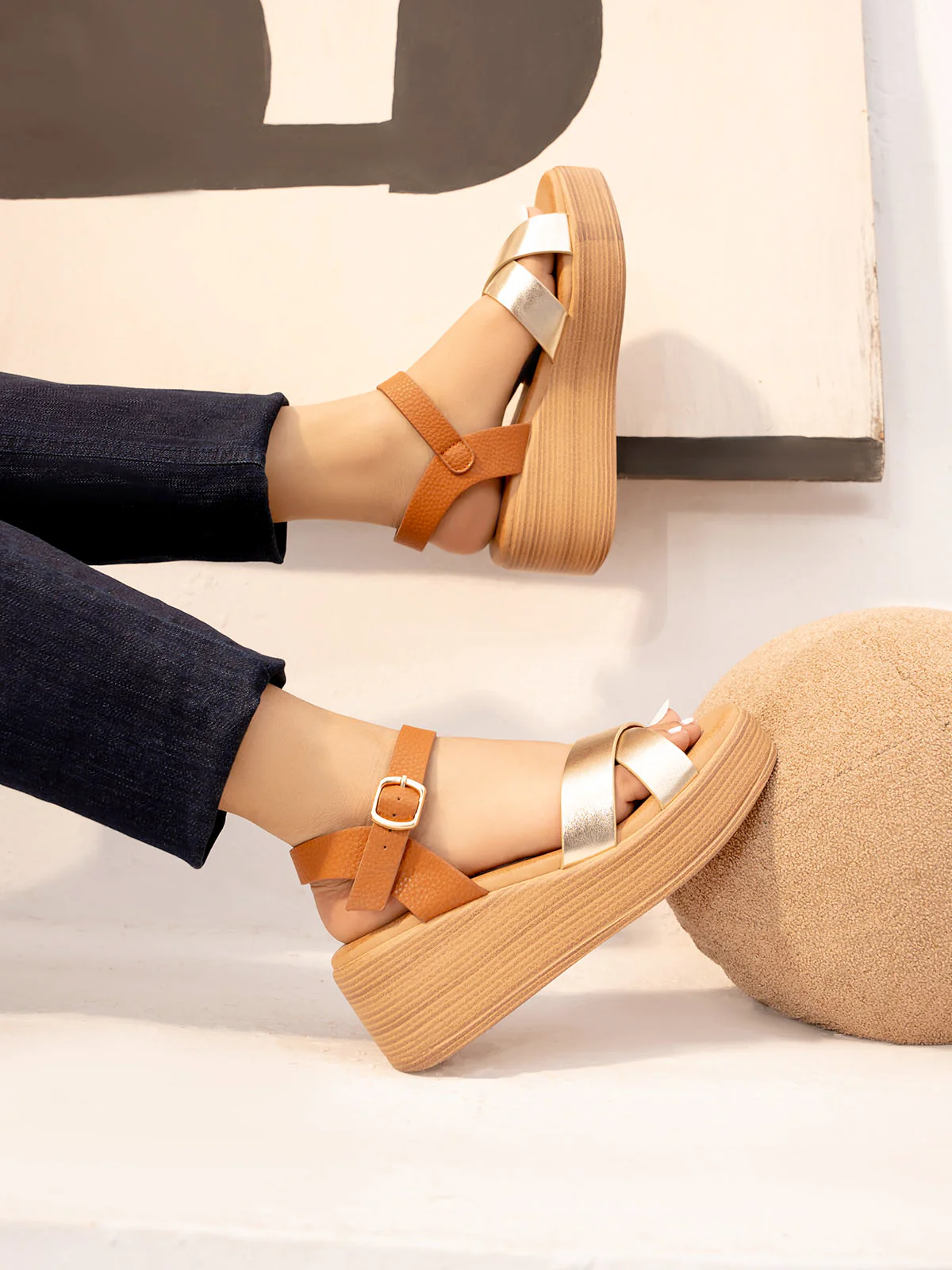 Women "ELYANA" Stylish Block Heel Sandals - Image 3
