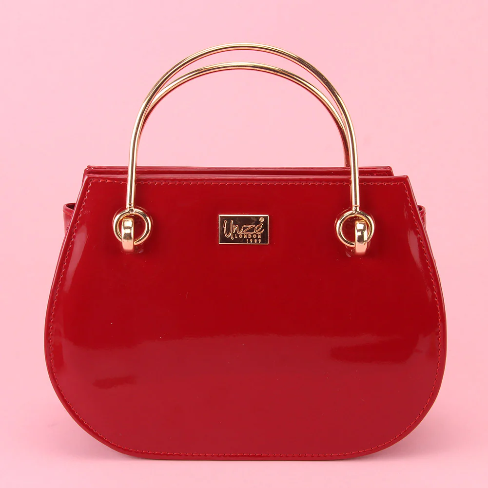 Women "EMENE" Top Metal Handle Shoulder Bag - Image 4