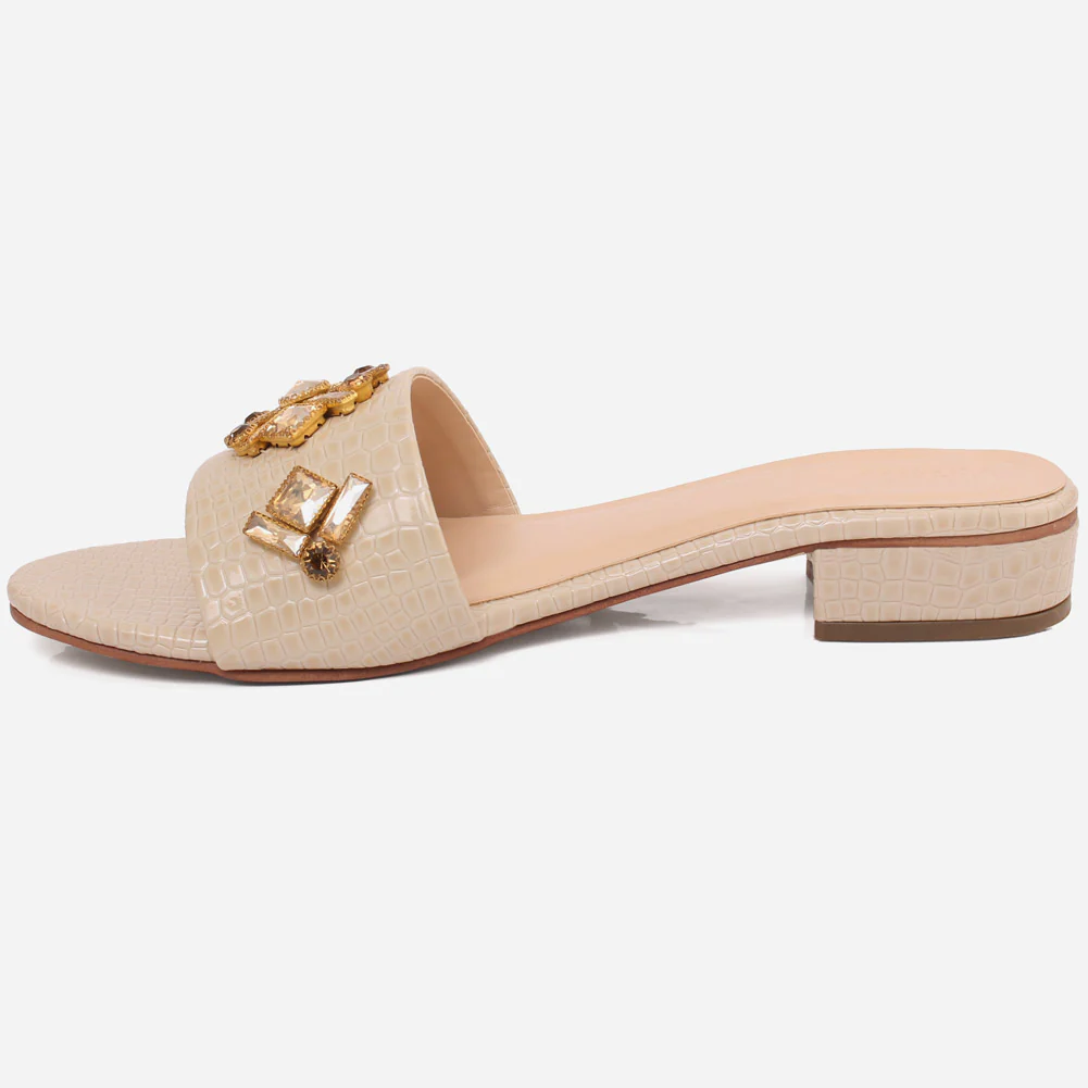 Women "EVELYN" Block Heel Slippers - Image 3