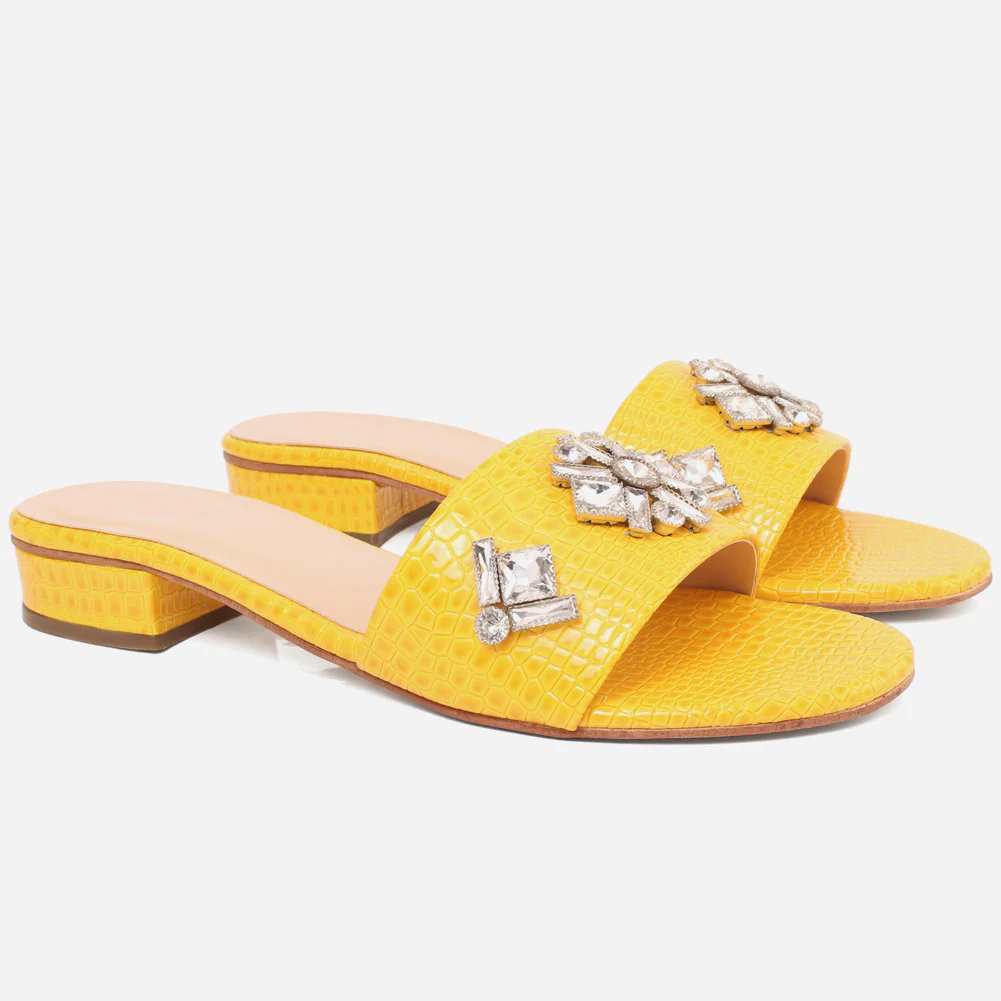 Women "EVELYN" Block Heel Slippers - Image 2
