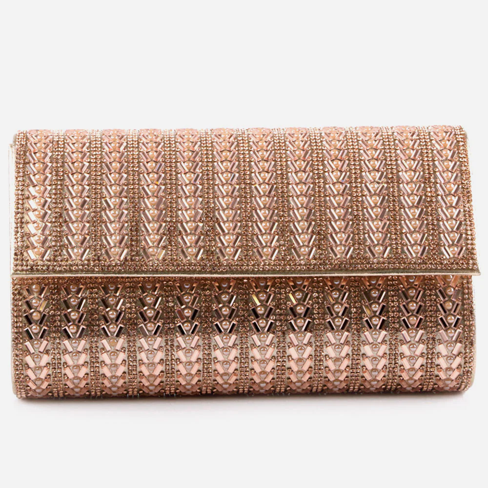 Women Evening Clutch Bag Wedding Handbag Prom Purse Sparkly Flap Over Party Bags Diamante Birthday Gifts for Her - Image 3