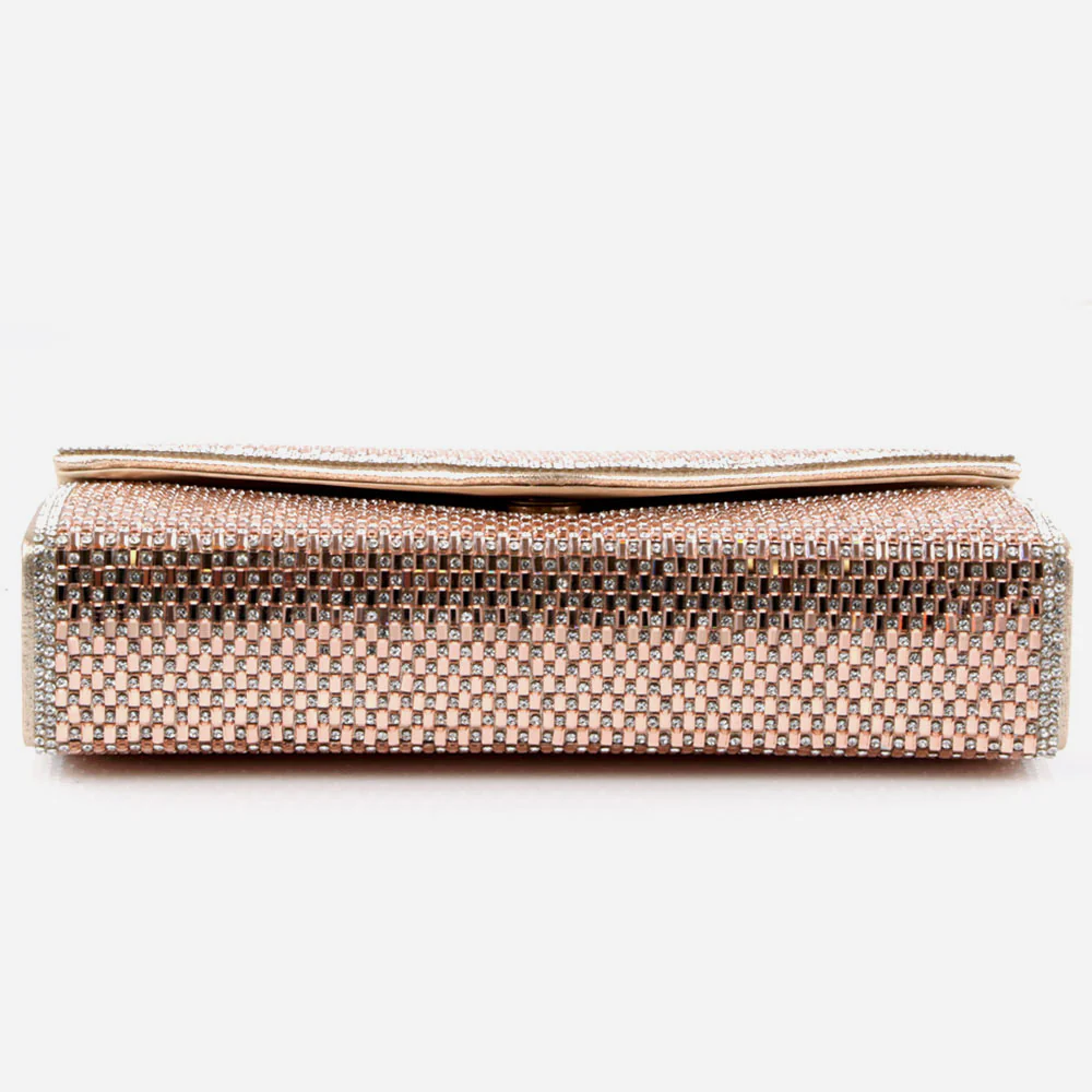 Women Evening Clutch Bag Wedding Handbag Prom Purse Sparkly Flap Over Party Bags Diamante Birthday Gifts for Her - Image 2