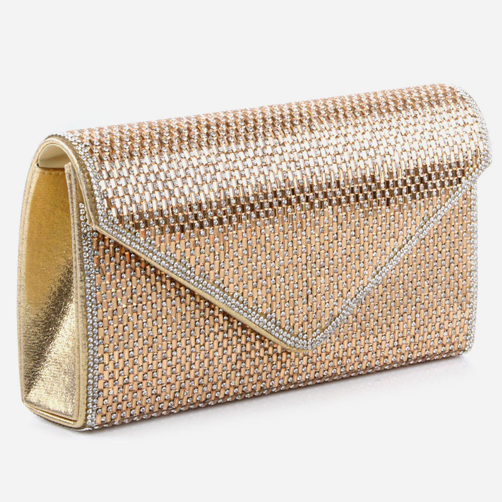 Women Evening Clutch Bag Wedding Handbag Prom Purse Sparkly Flap Over Party Bags Diamante Birthday Gifts for Her