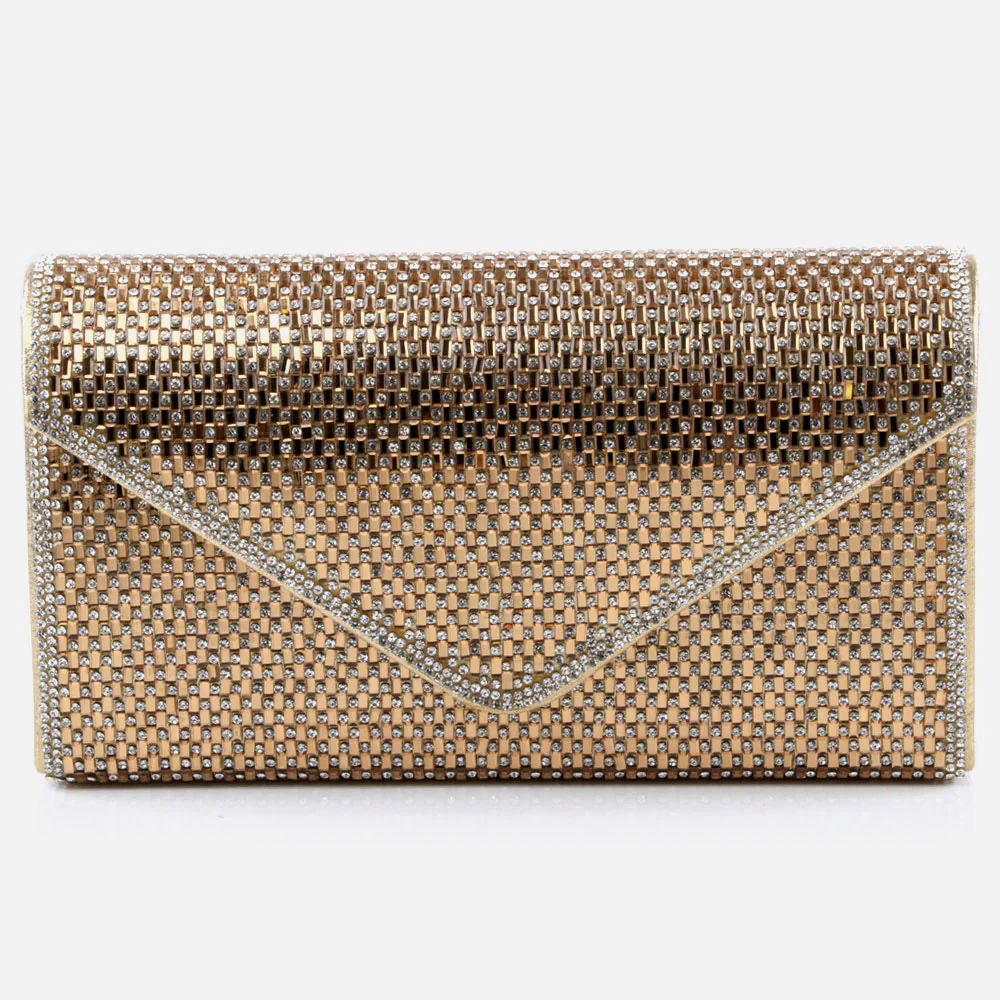 Women Evening Clutch Bag Wedding Handbag Prom Purse Sparkly Flap Over Party Bags Diamante Birthday Gifts for Her - Image 3