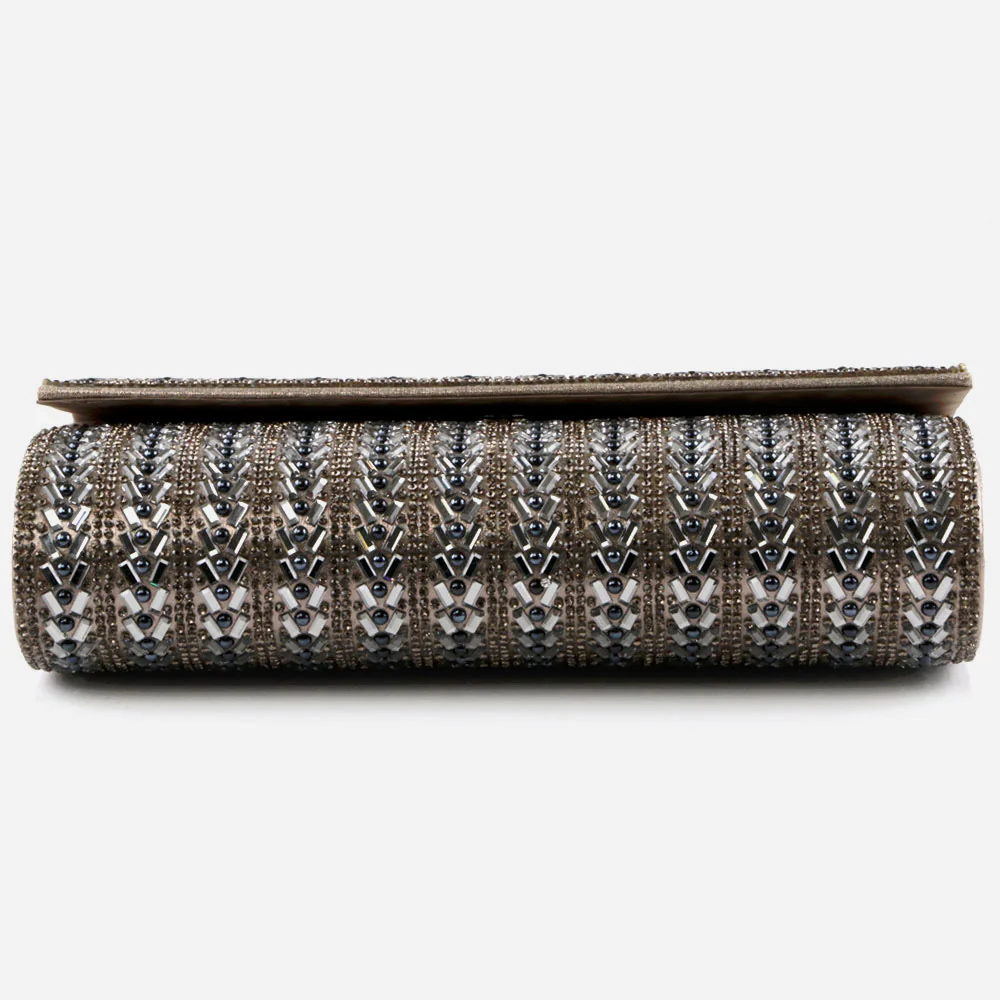 Women Evening Clutch Bag Wedding Handbag Prom Purse Sparkly Flap Over Party Bags Diamante Birthday Gifts for Her - Image 2