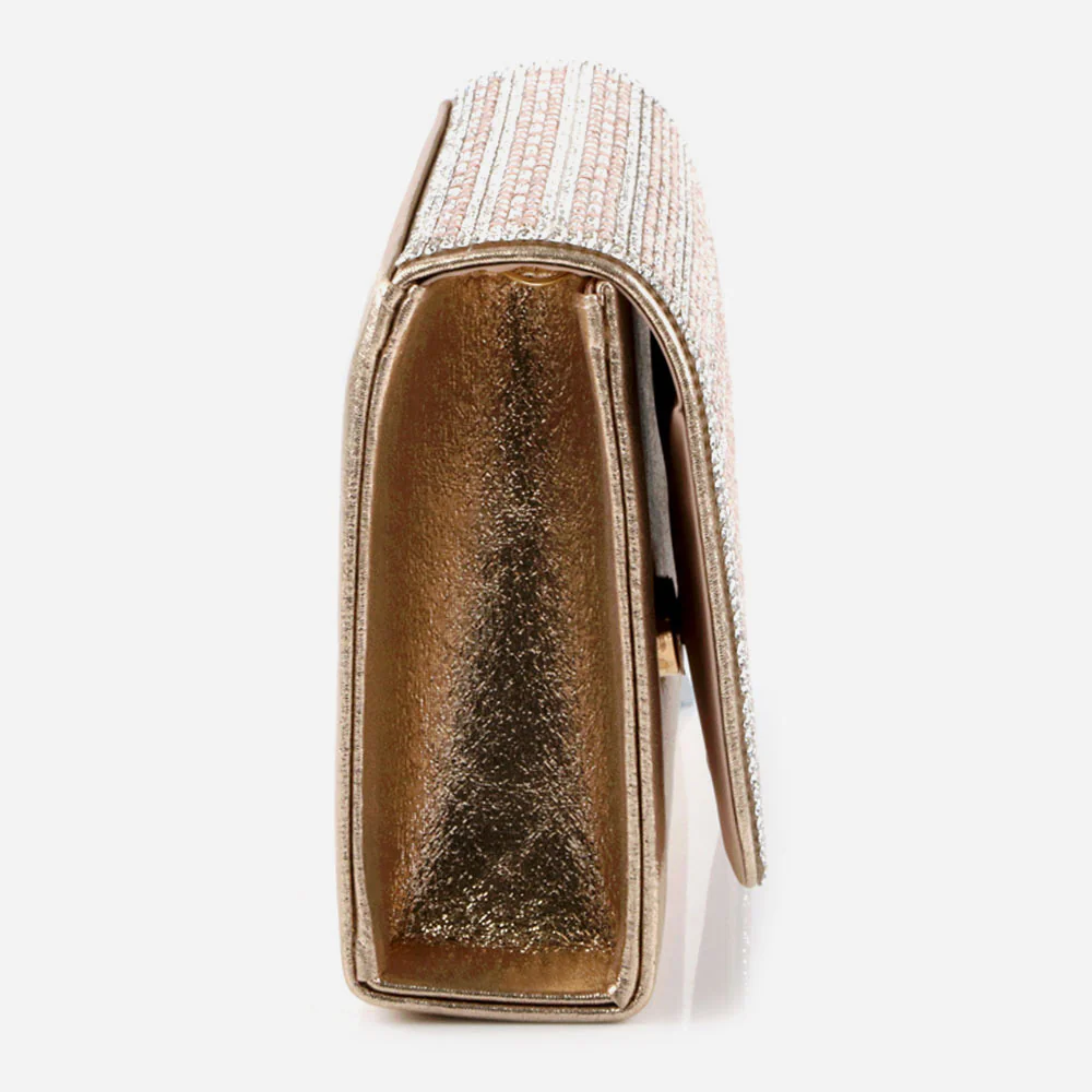 Women Evening Clutch Bag Wedding Handbag Prom Purse Sparkly Flap Over Party Bags Diamante Birthday Gifts for Her - Image 4
