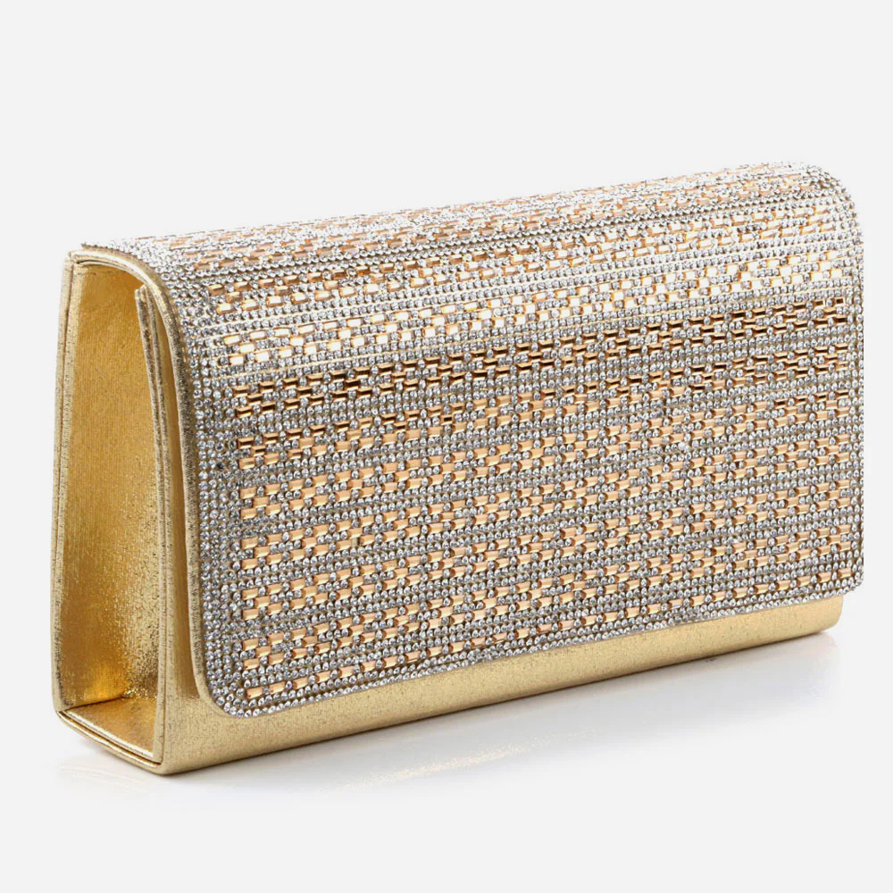 Women Evening Clutch Bag Wedding Handbag Prom Purse Sparkly Flap Over Party Bags Diamante Birthday Gifts for Her