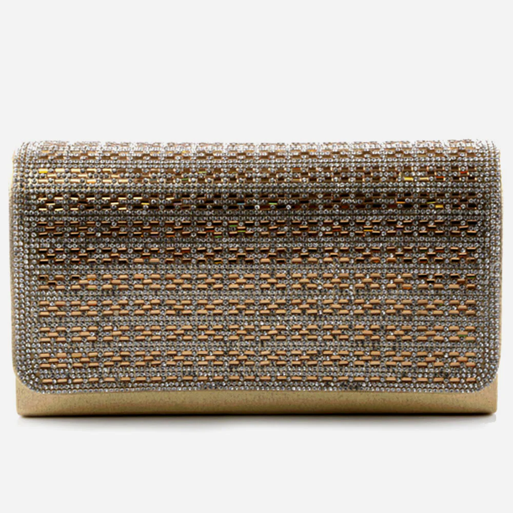 Women Evening Clutch Bag Wedding Handbag Prom Purse Sparkly Flap Over Party Bags Diamante Birthday Gifts for Her - Image 3