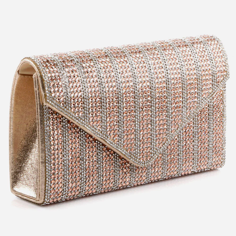Women Evening Clutch Bag Wedding Handbag Prom Purse Sparkly Flap Over Party Bags Diamante Birthday Gifts for Her