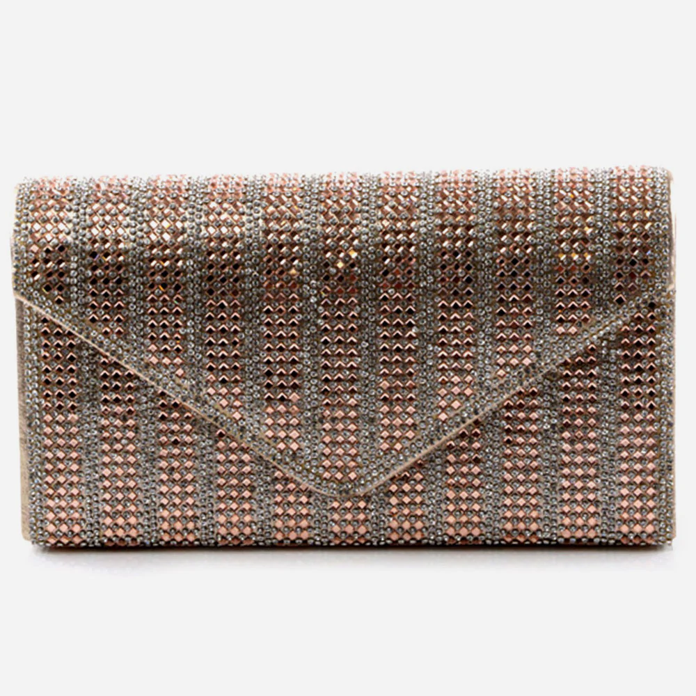 Women Evening Clutch Bag Wedding Handbag Prom Purse Sparkly Flap Over Party Bags Diamante Birthday Gifts for Her - Image 3