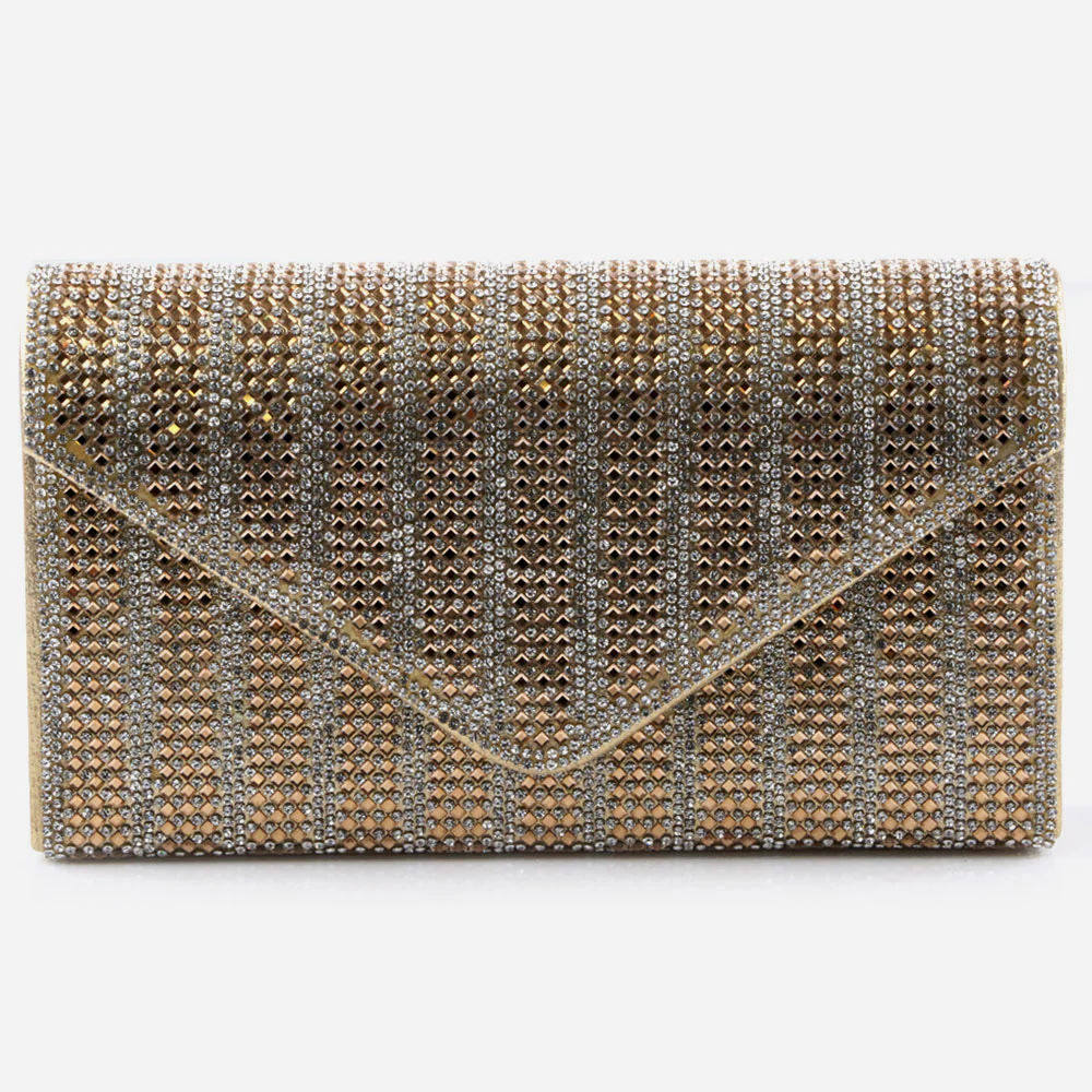 Women Evening Clutch Bag Wedding Handbag Prom Purse Sparkly Flap Over Party Bags Diamante Birthday Gifts for Her - Image 3