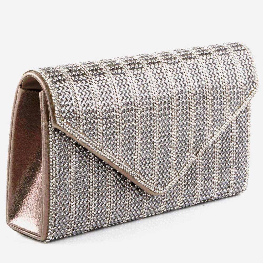 Women Evening Clutch Bag Wedding Handbag Prom Purse Sparkly Flap Over Party Bags Diamante Birthday Gifts for Her