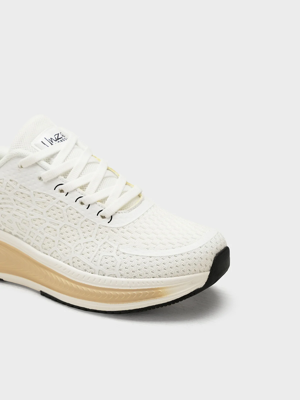 Women "FERNA" Lace Up Fabric Trainers - Image 4