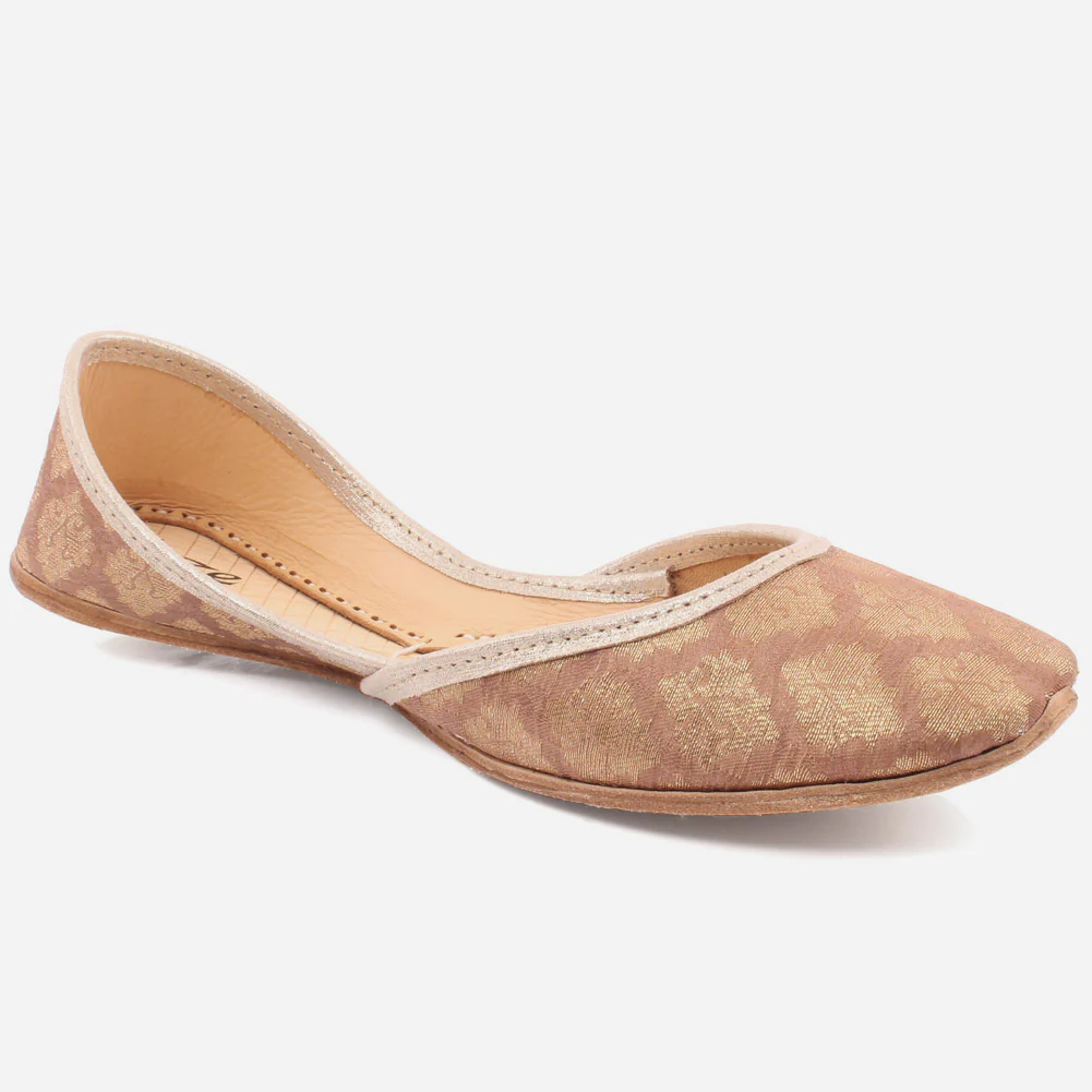 WOMEN "FLAVIA" FABRIC PRINTED CLOSED TOE KHUSSA
