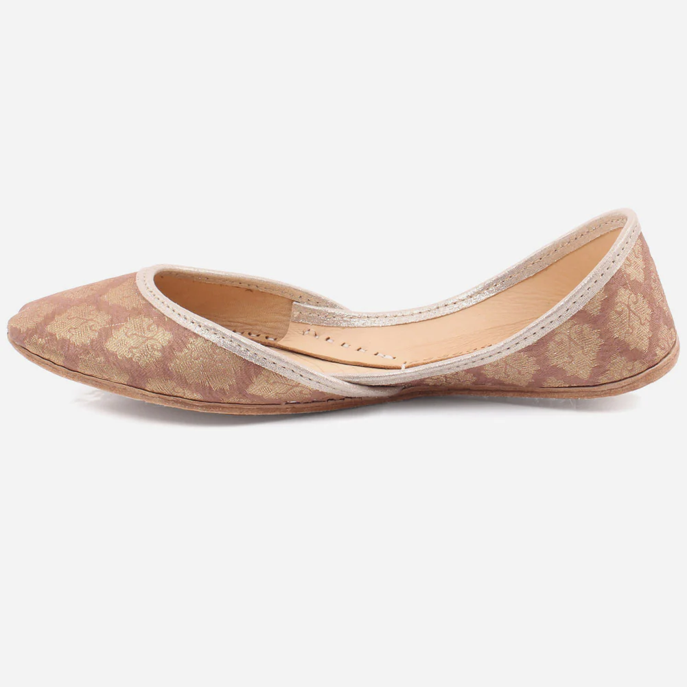 WOMEN "FLAVIA" FABRIC PRINTED CLOSED TOE KHUSSA - Image 3