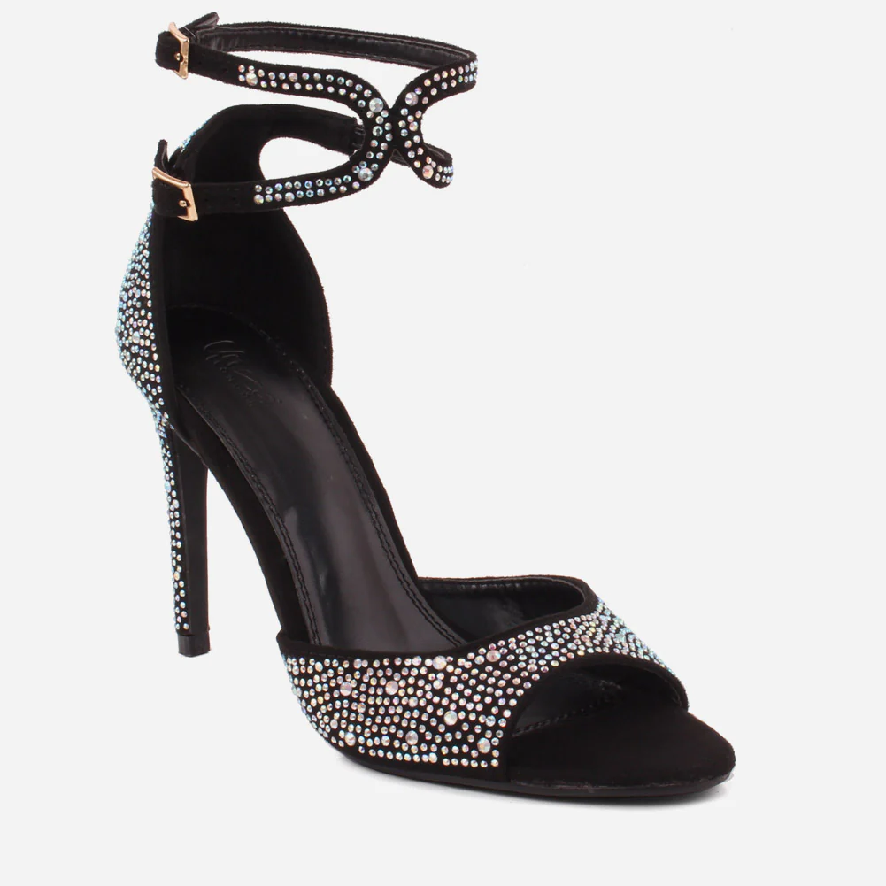 Women "FLORANCE" Two Tone Bling Bling Sandals