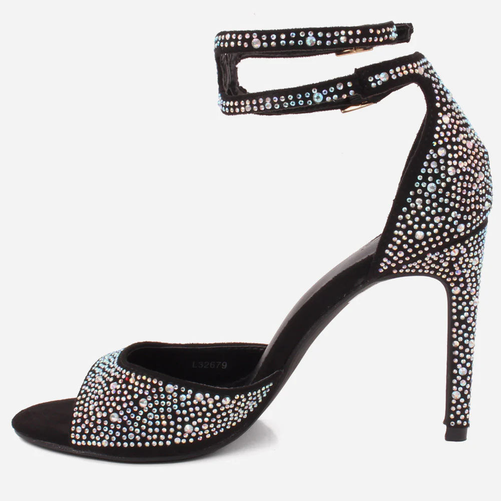 Women "FLORANCE" Two Tone Bling Bling Sandals - Image 3