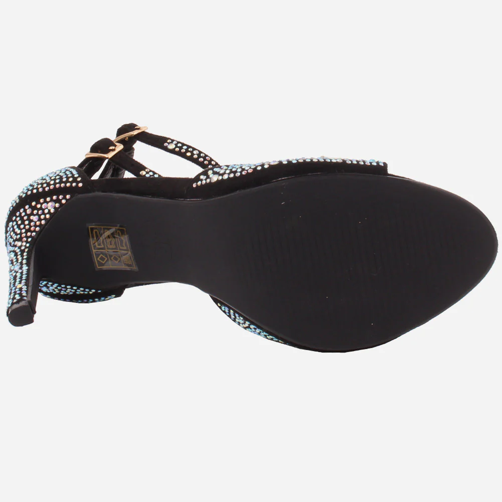 Women "FLORANCE" Two Tone Bling Bling Sandals - Image 5