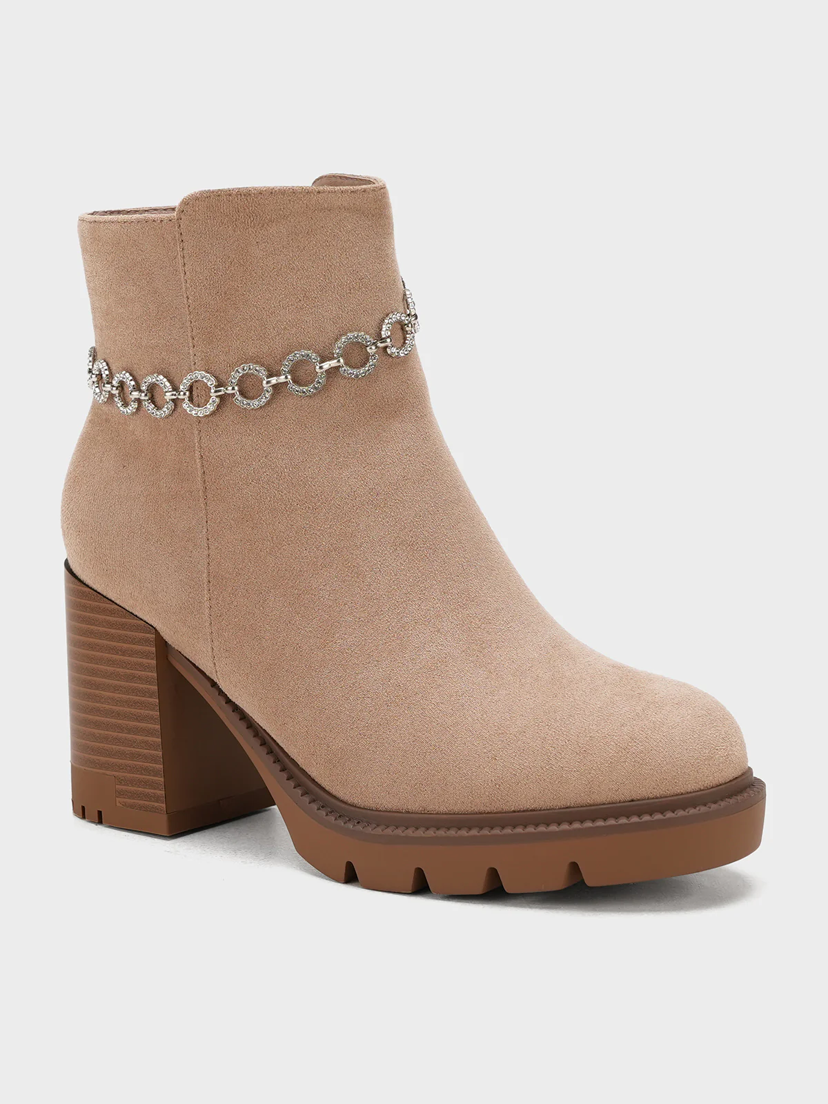 Women "FOLAMI" Stylish Chain Ankle Boots - Image 2