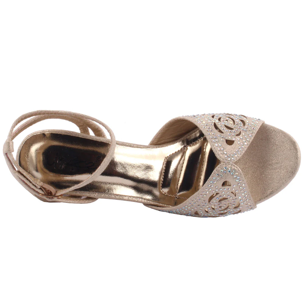 Women ‘Frawn’ Glittery Evening Heeled Sandals - Image 4