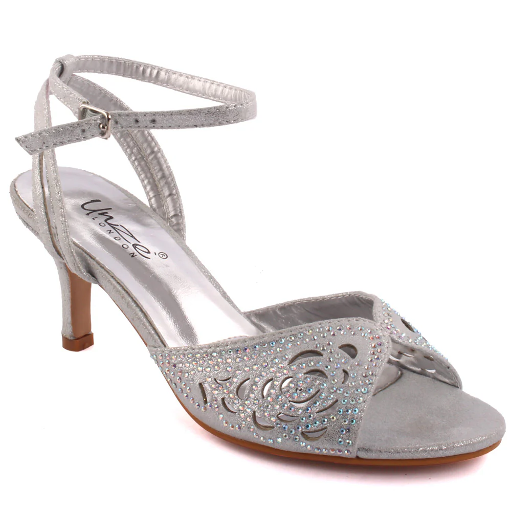 Women ‘Frawn’ Glittery Evening Heeled Sandals