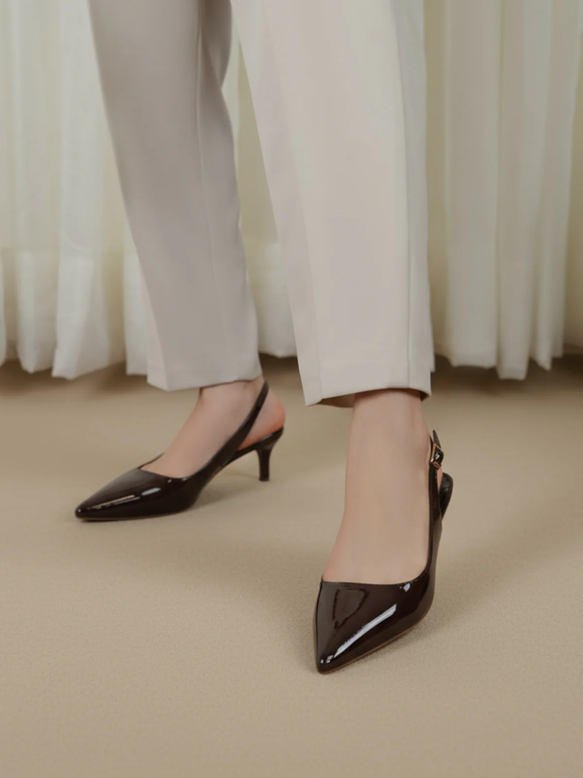 Women "GENTRY" Stylish Buckle Detail Sandals - Image 10