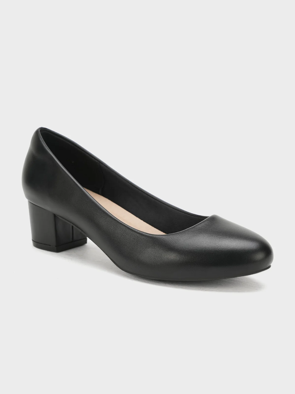 Women "GEORGE" Classic Block Heel Courts