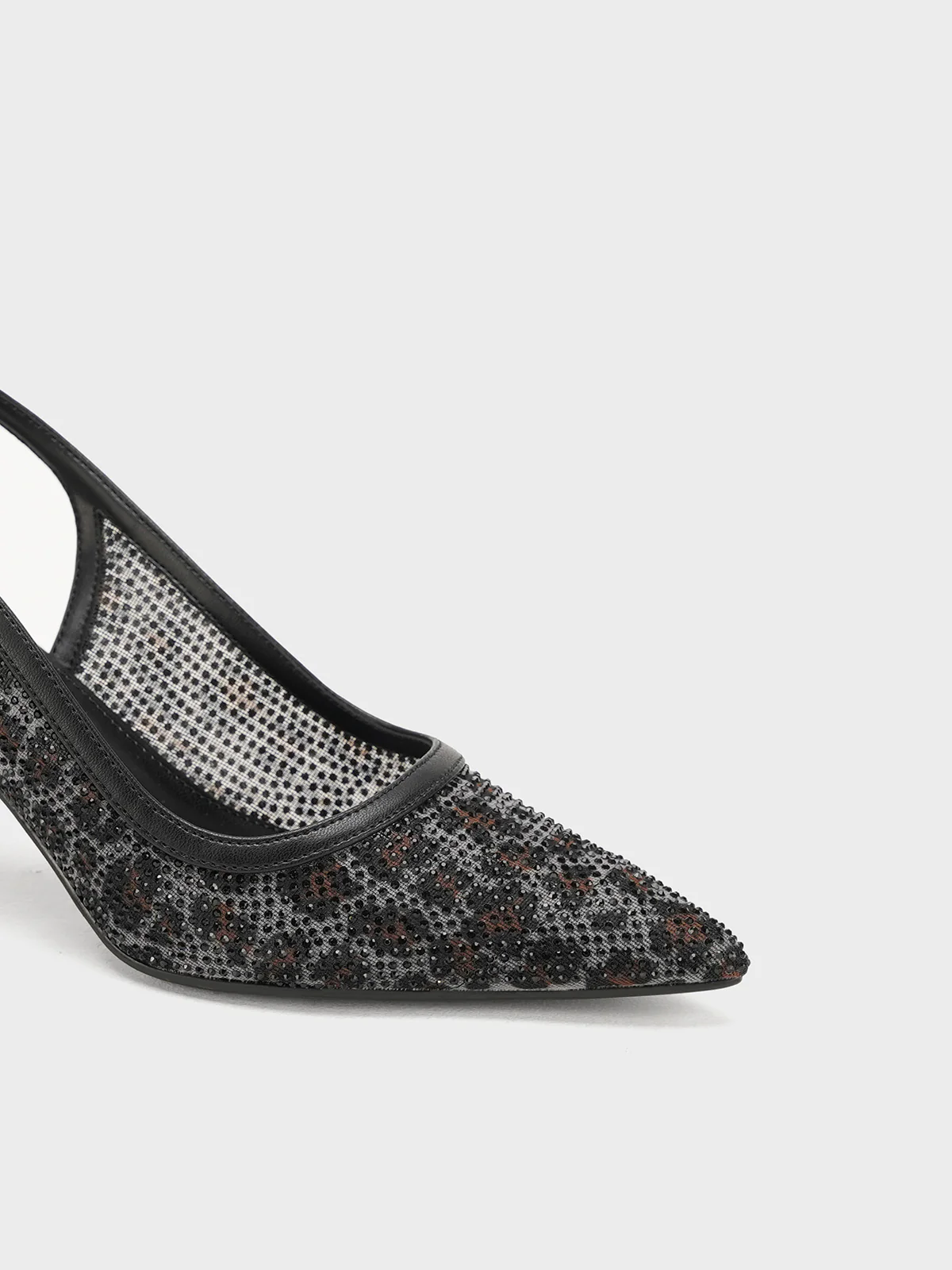 Women "GRACIE" Glamorous Touch Net Sandals - Image 7