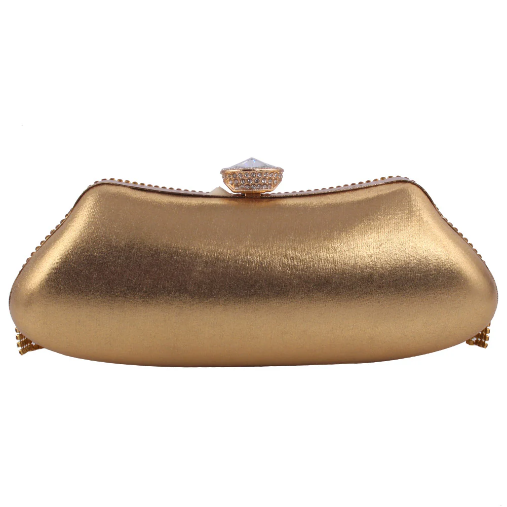 Women ‘Guilded’ Diamante Encrusted Evening Clutch Bag - Image 3