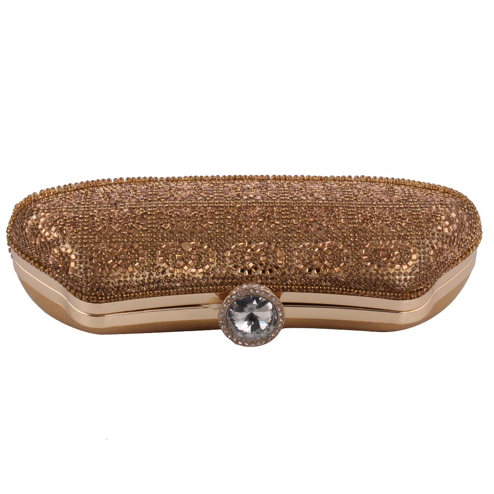 Women ‘Guilded’ Diamante Encrusted Evening Clutch Bag - Image 4