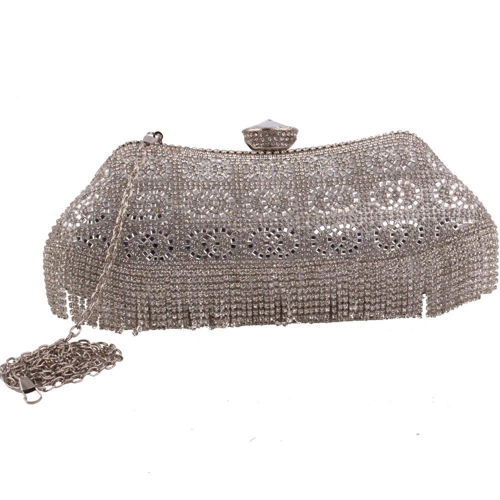 Women ‘Guilded’ Diamante Encrusted Evening Clutch Bag - Image 2