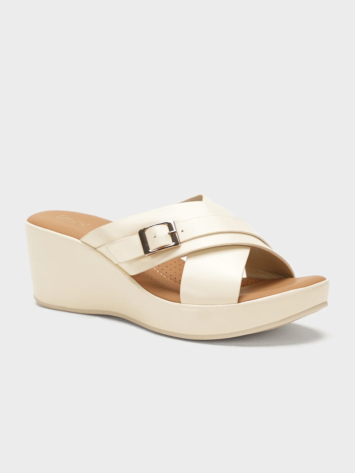 Women "HALLIE" Comfort Wedge Slippers