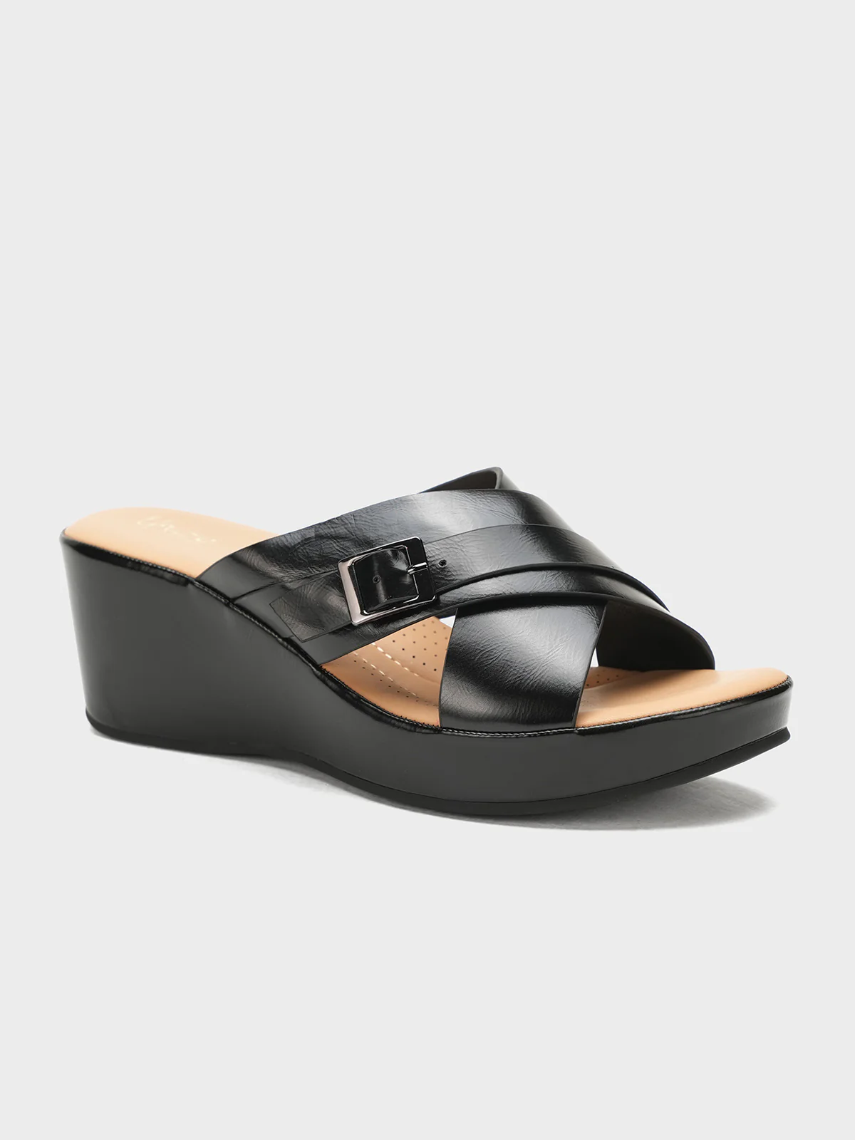 Women "HALLIE" Comfort Wedge Slippers