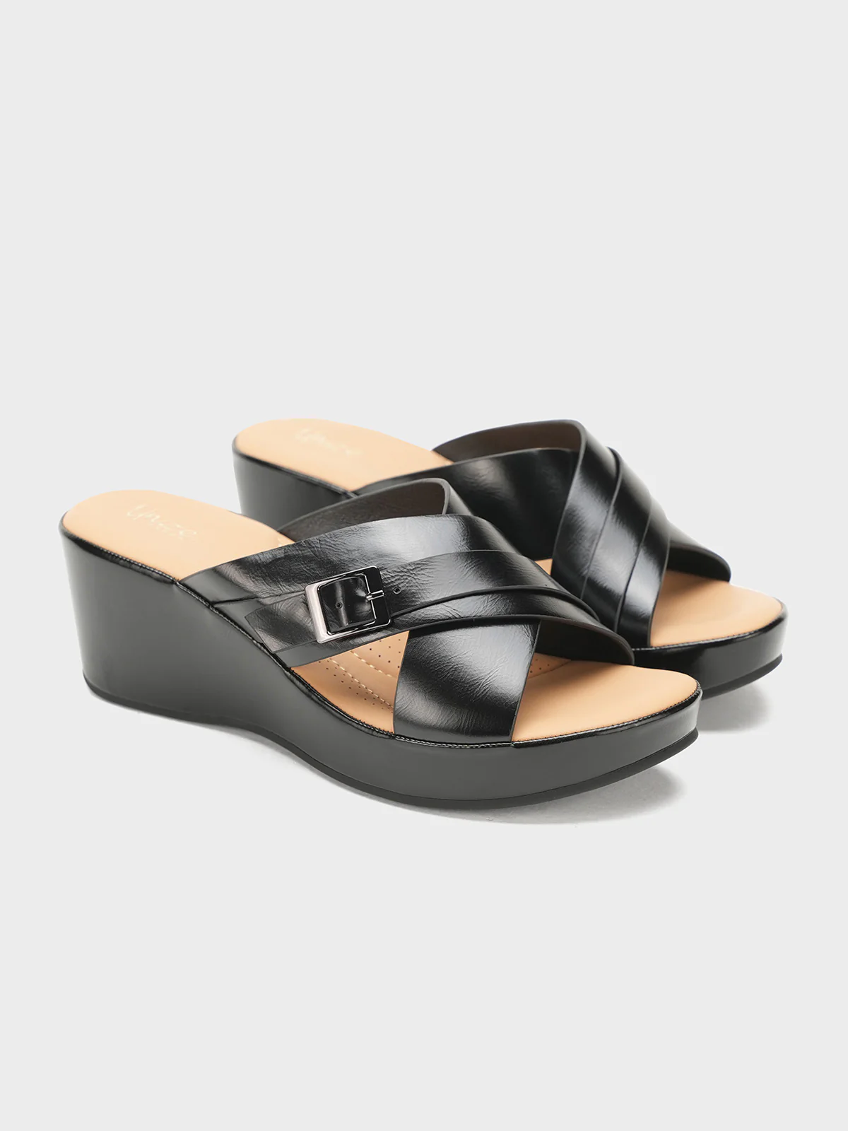 Women "HALLIE" Comfort Wedge Slippers - Image 2