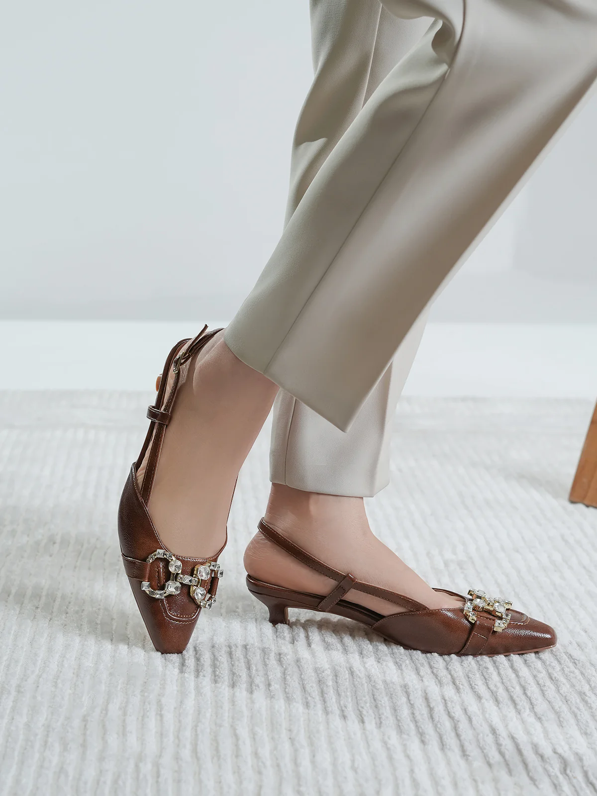 Women "HAYDN" Fancy Buckle Design Sandals - Image 6