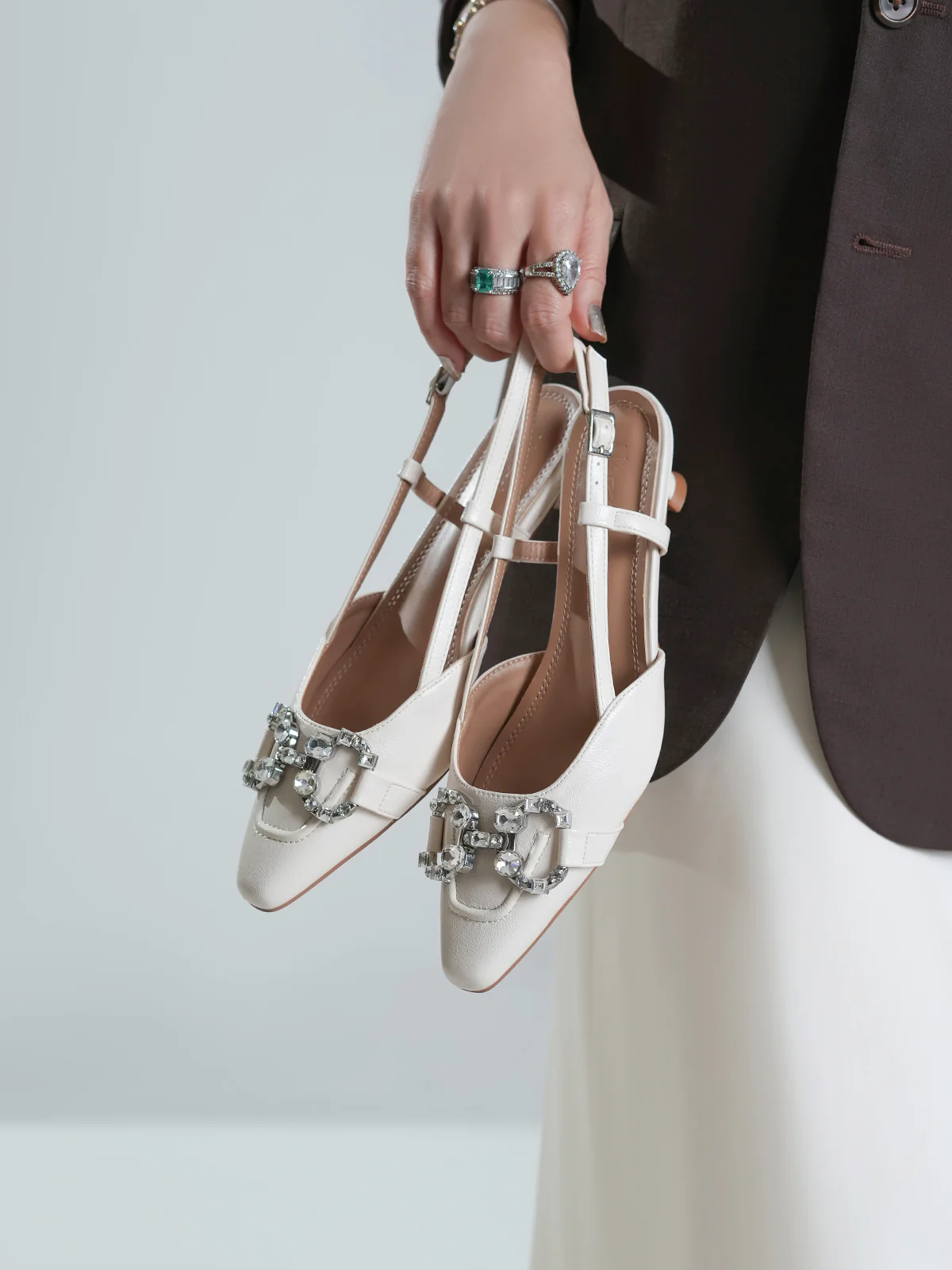 Women "HAYDN" Fancy Buckle Design Sandals - Image 10