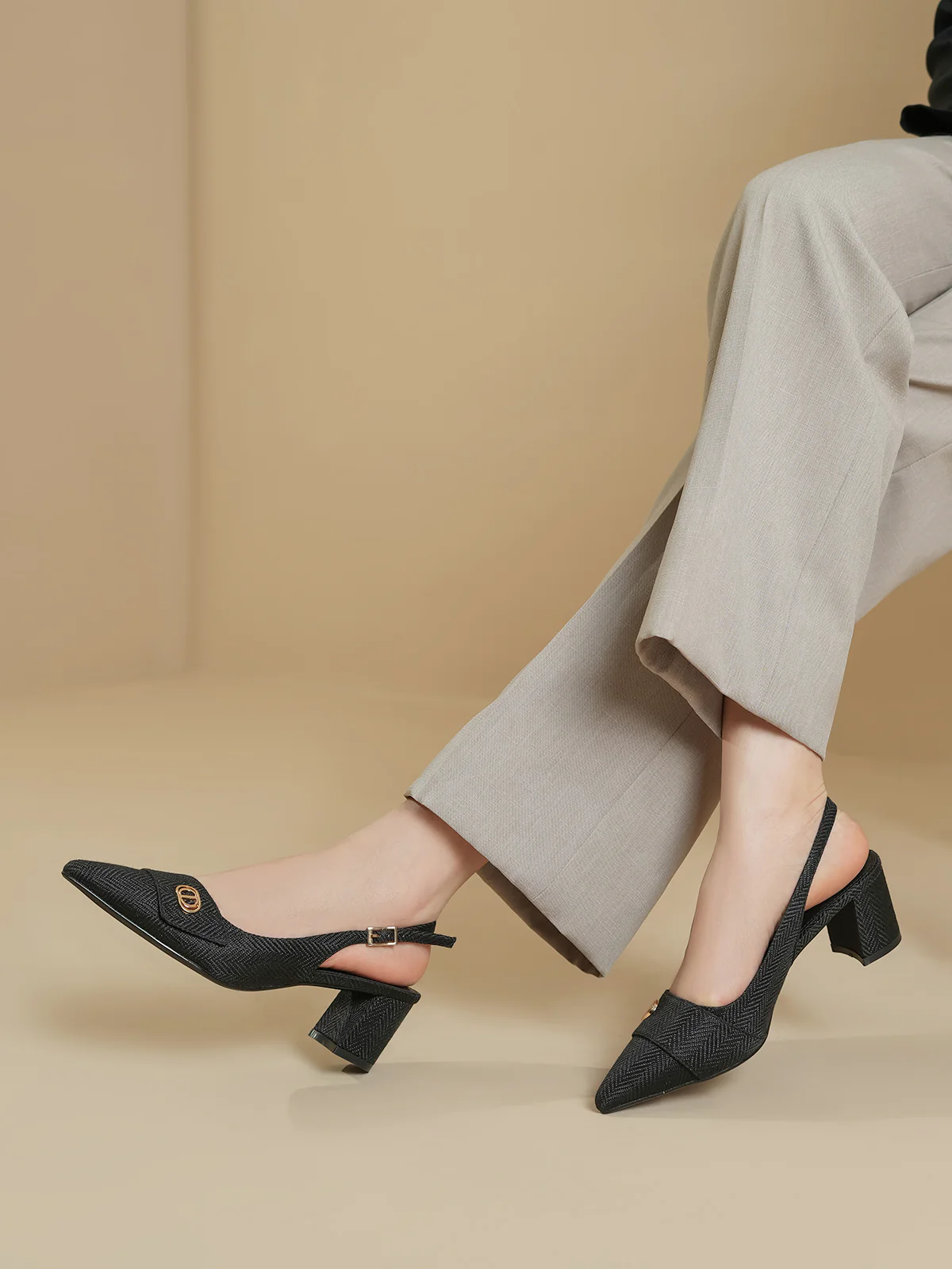 Women "HAYNES" Comfort Block Heel Sandals - Image 3