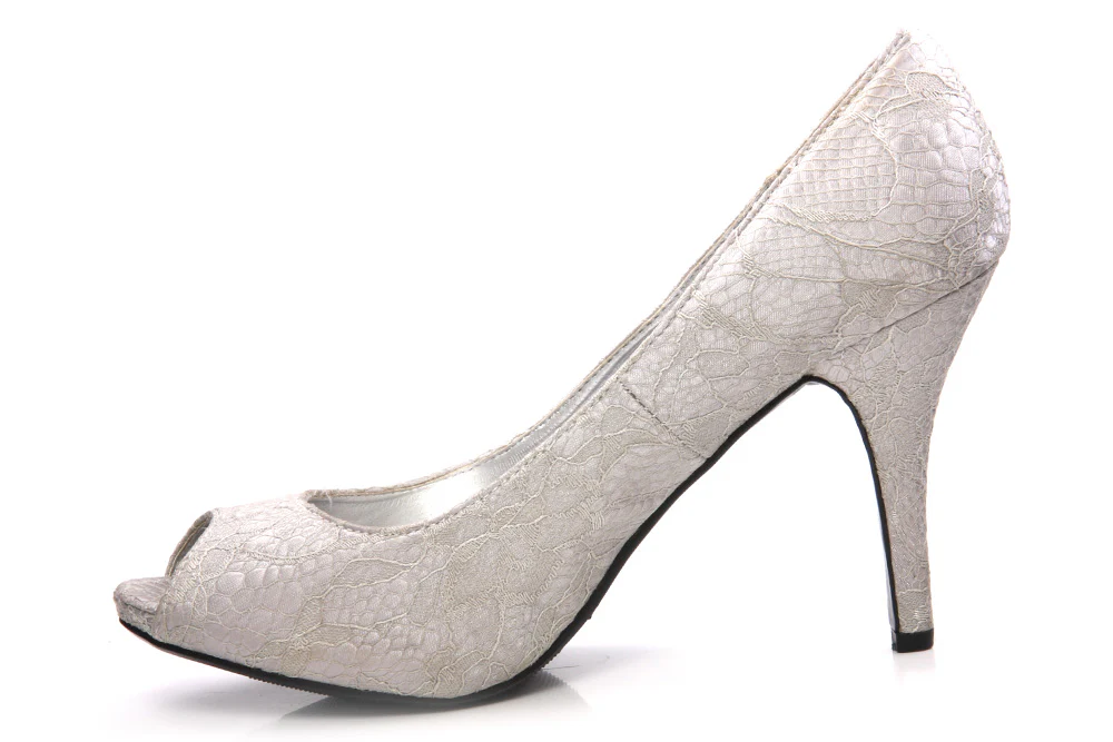 Women High Heel Open Toe Slip On Court Shoes With Stilleto Heel - Image 3